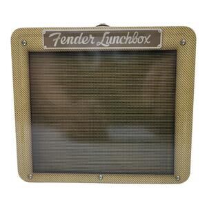 Fender Guitar Limited Edition Metal Tin Lunch Box 2000 Vintage Tweed Rare New